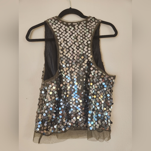 Festive Tank Top - big sequins - Shimmer, Shine and Smile all day and night! - Picture 3 of 4